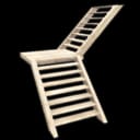Wood Block Stair Lshape