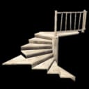 Wood Block Stair Spiral Triangle