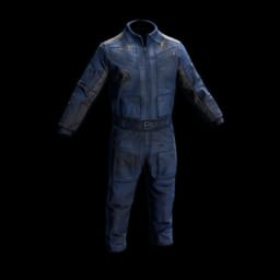 Blauer Overall