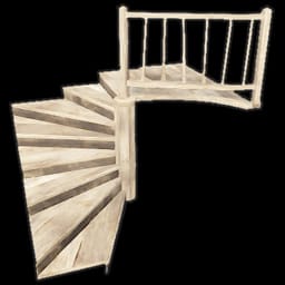 Wood Block Stair Spiral