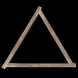 Wood Floor Triangle Frame