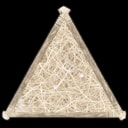 Plancher triangulaire en paille