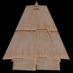 Toit triangulaire blindé
