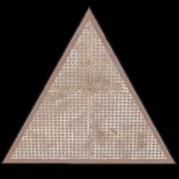 Plancher triangulaire en métal