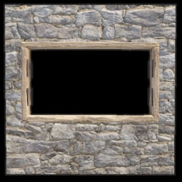 Parede de Pedra com Janela