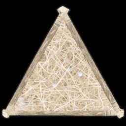 Plancher triangulaire en paille