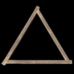 Moldura de Piso Triangular de Madeira