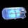 Blue Industrial Wall Light