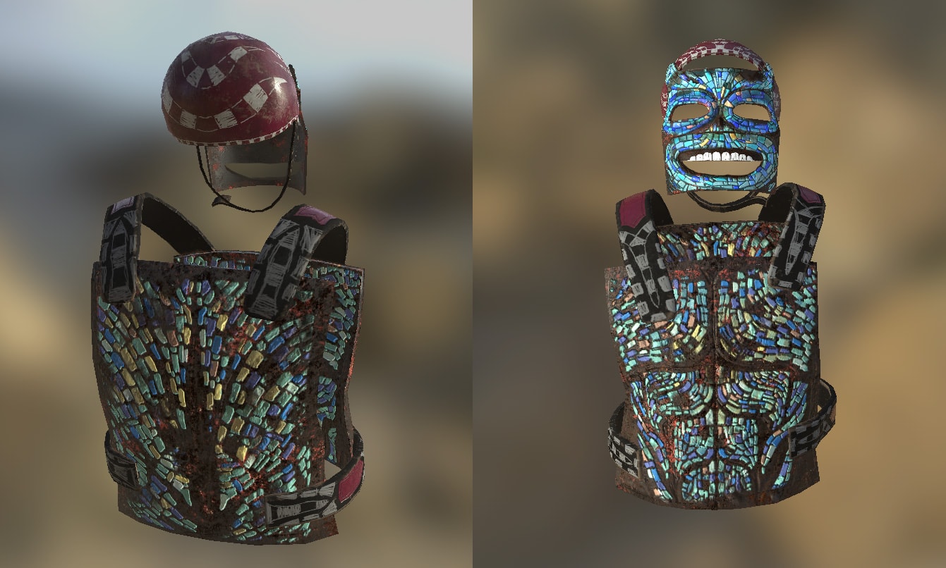 Mosaic Metal Armor collection